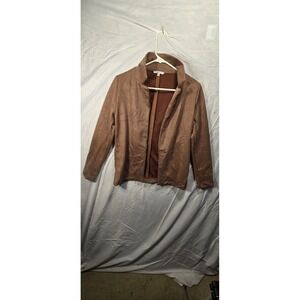 Blashe Brand brown Faux Suede Jscket In size small